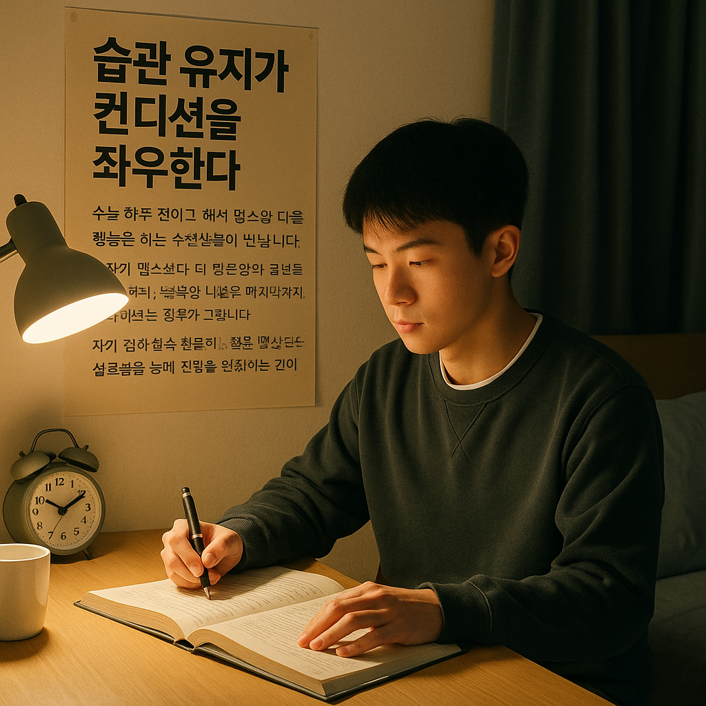 수능 전 컨디션 최상 만드는 법 관련 사진