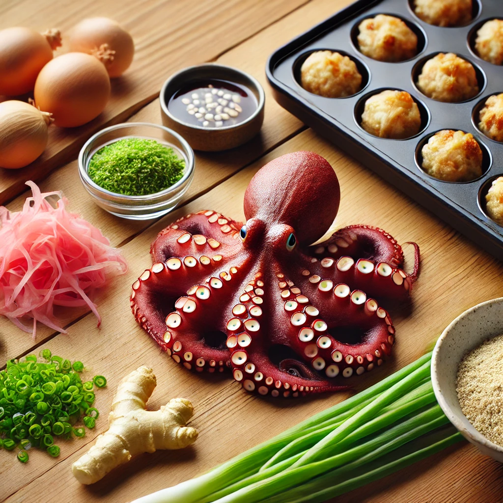 타코야키의 기본 재료