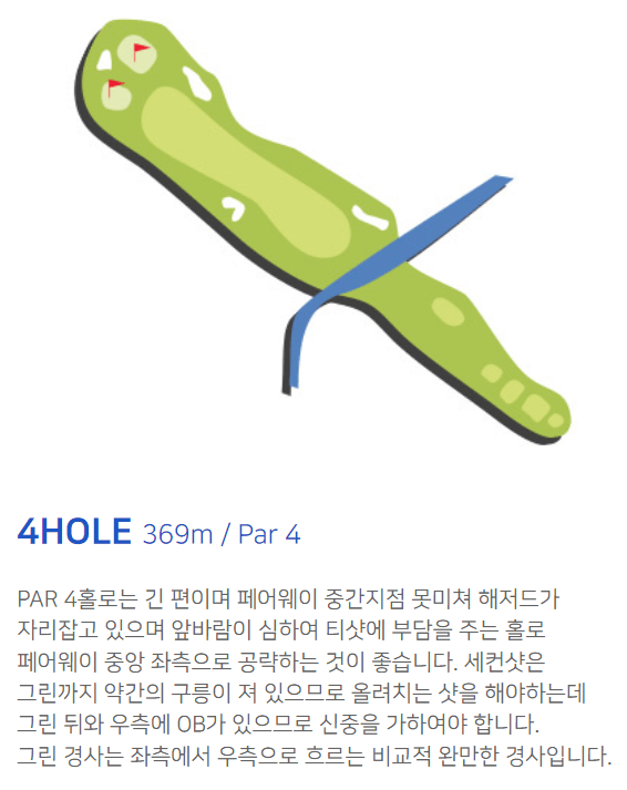 골프존카운티 오라 코스공략도 4