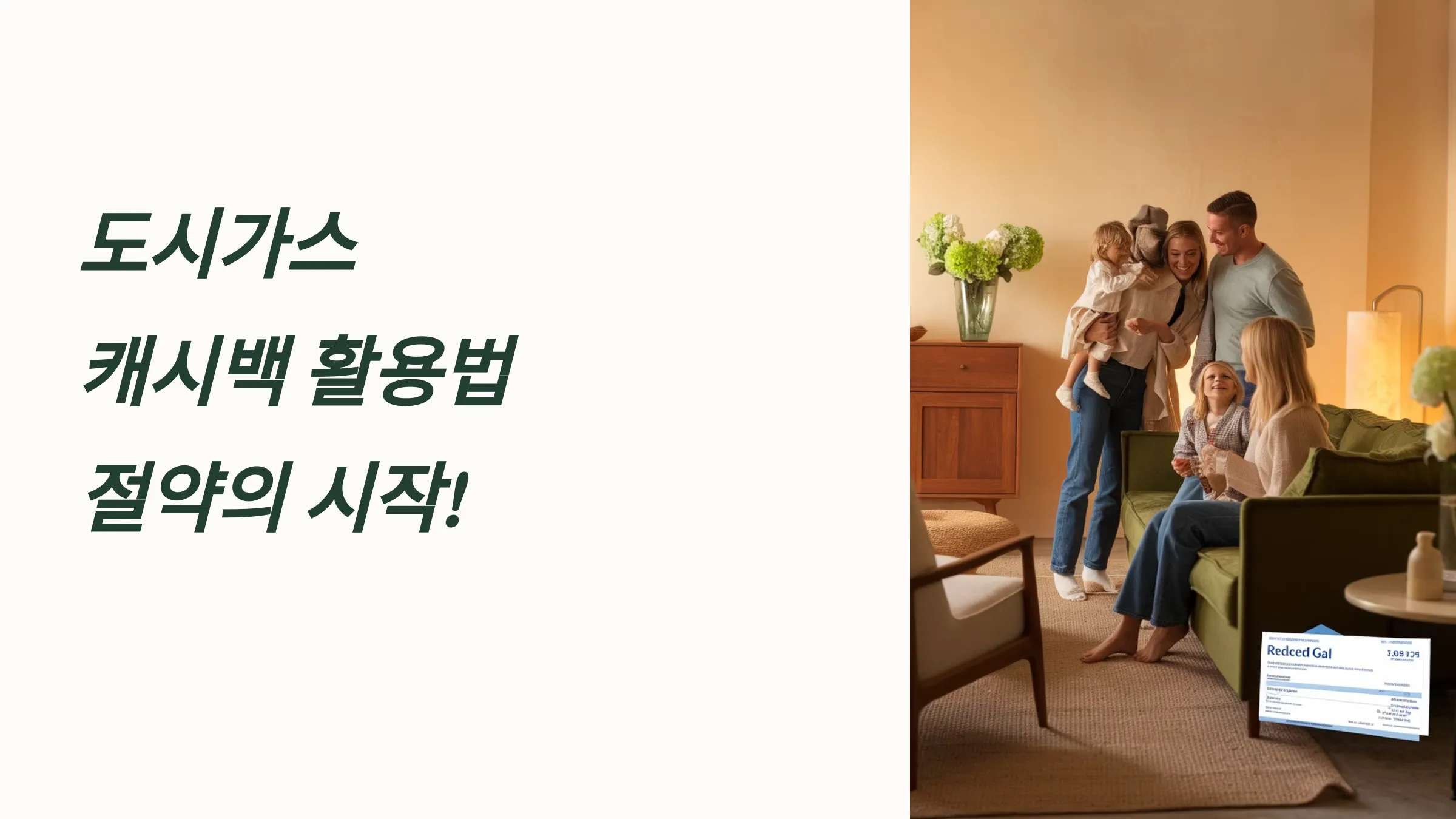 도시가스 캐시백 신청방법