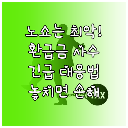 항공권 노쇼는 최악의 선택 환급금 사..