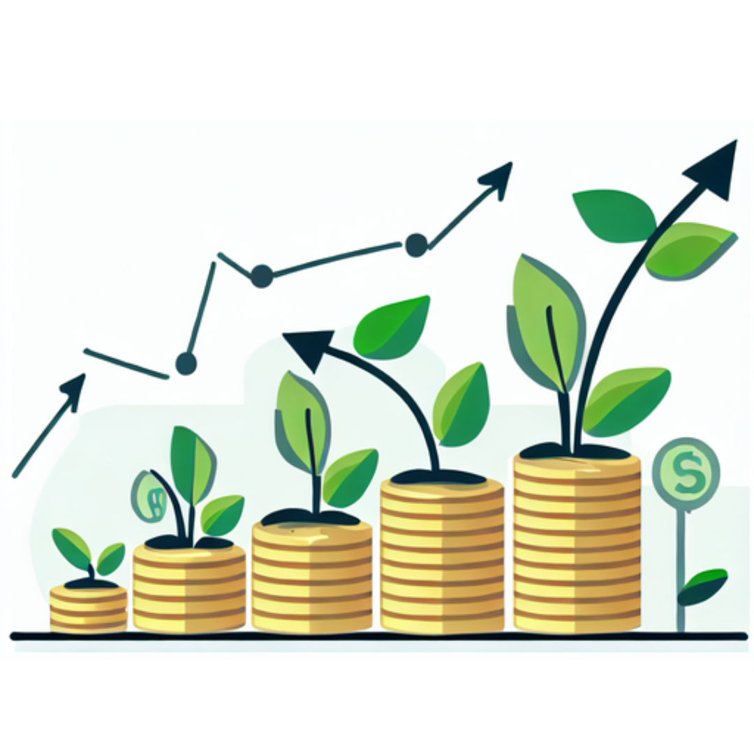 (Systematic Investment: Growing small amounts consistently - Vector style Image)