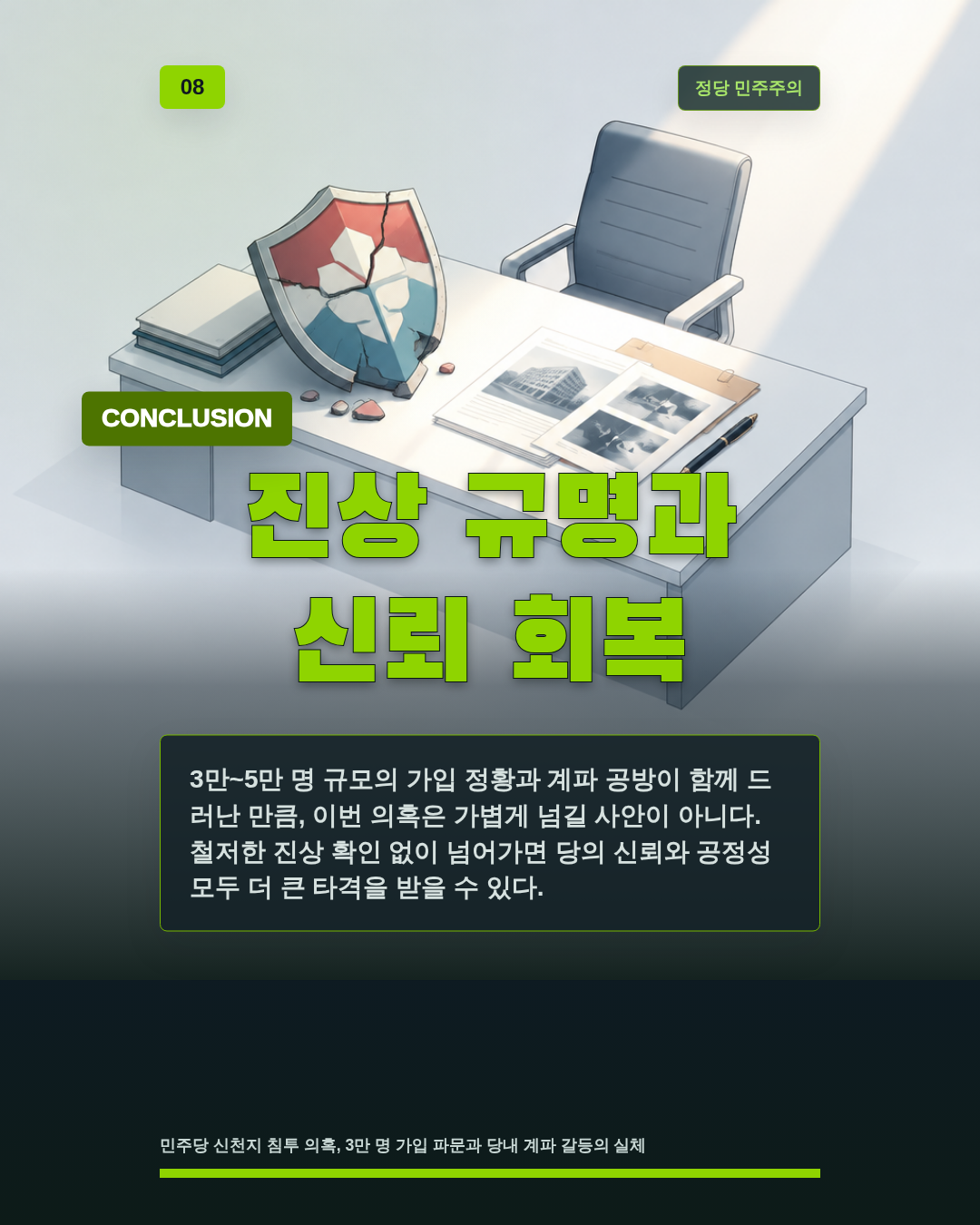 진상 규명과 신뢰 회복
