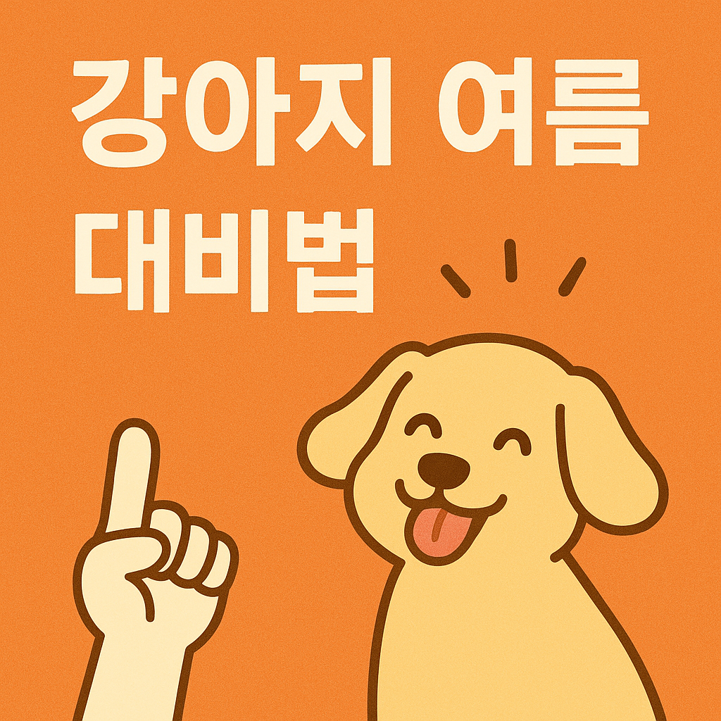강아지 여름 대비법