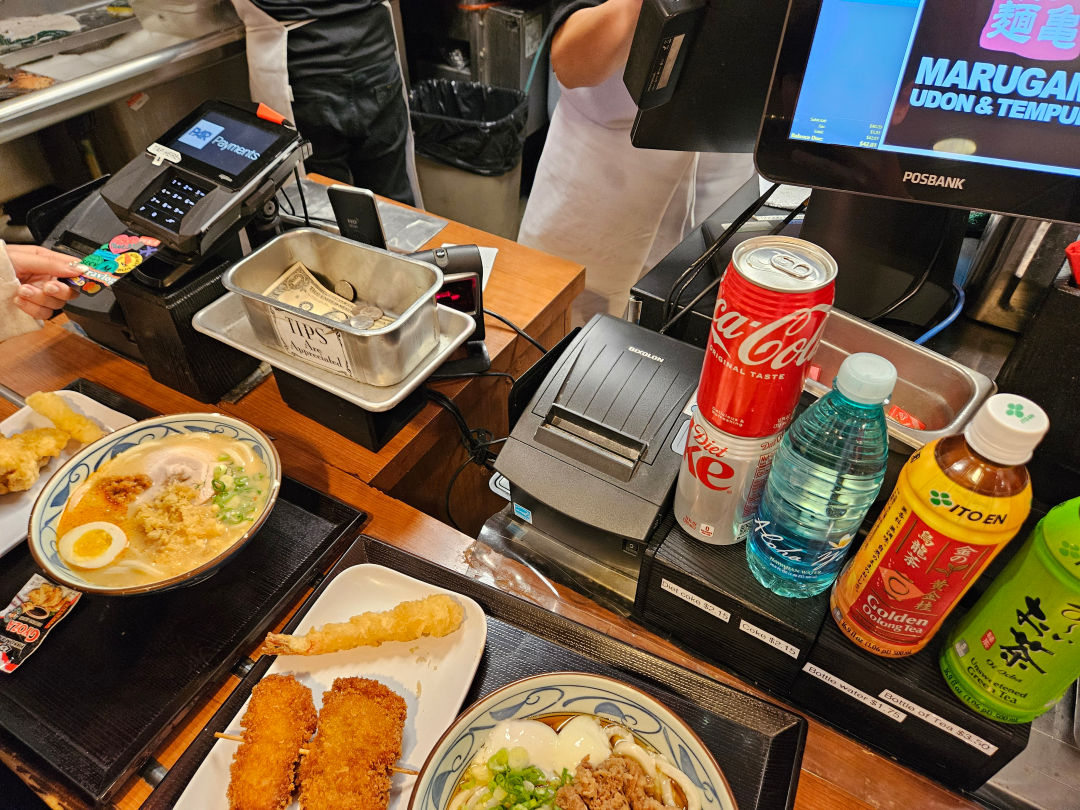 마루카페 우동 음료