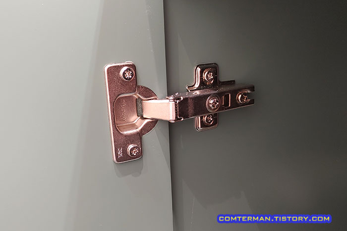 싱크대 경첩 18mm 댐퍼 Out