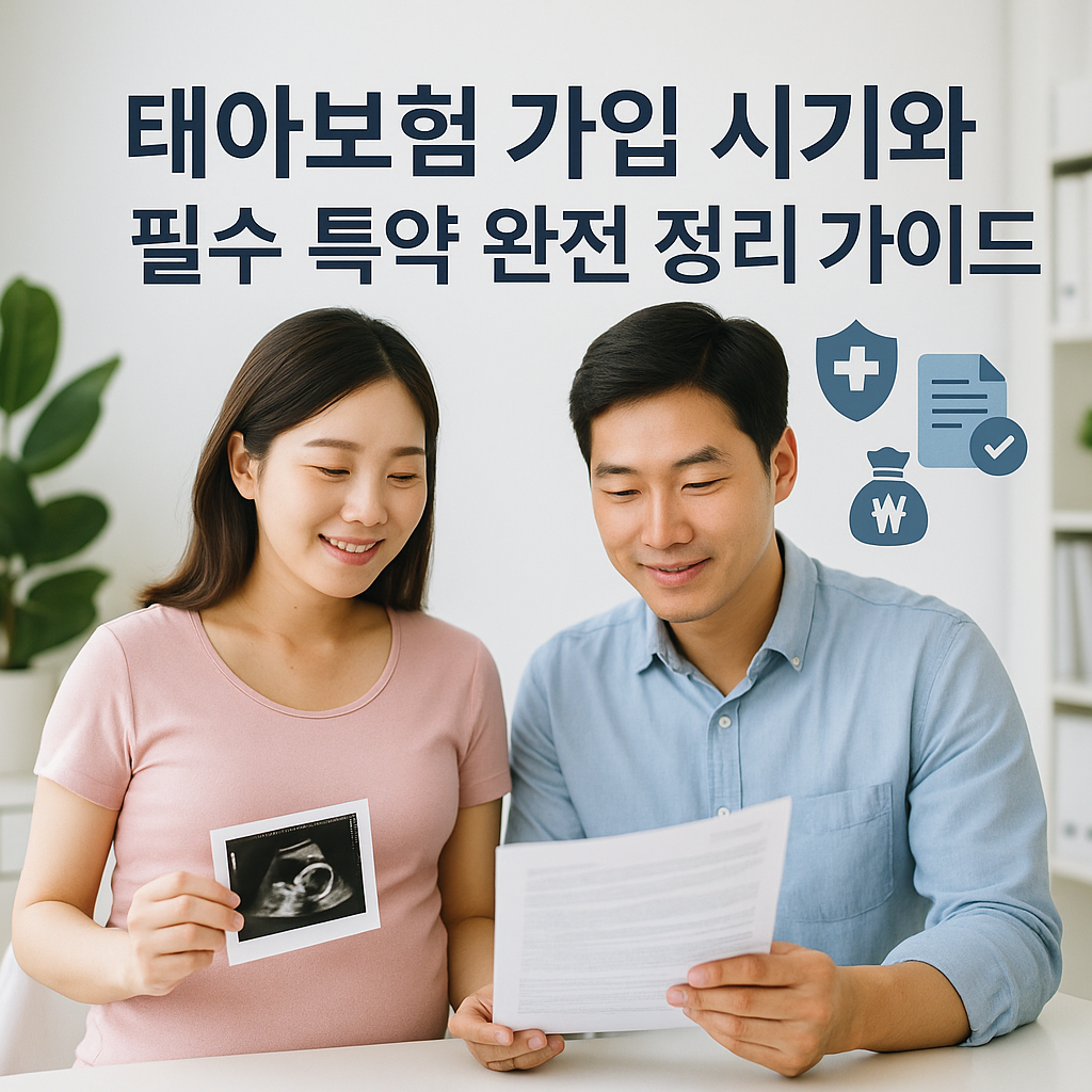 태아보험 가입 시기와 필수 특약 완전 정리 가이드