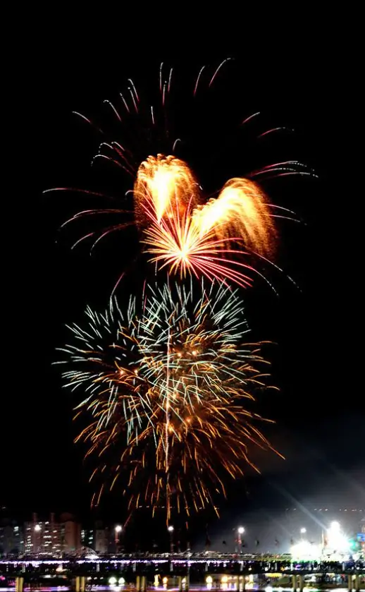 강릉 단오제 불꽃놀이