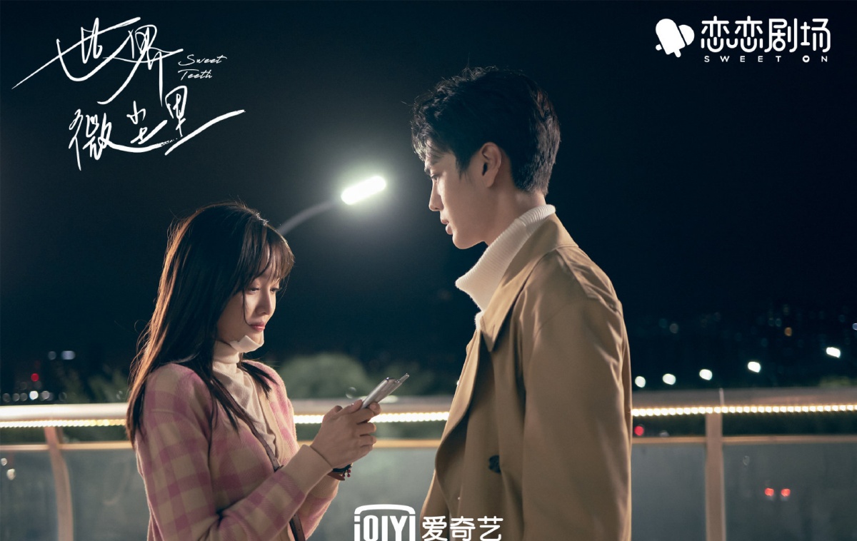 세계미진리-필문군과 오선의-저녁에 도로에서 마주보는 모습