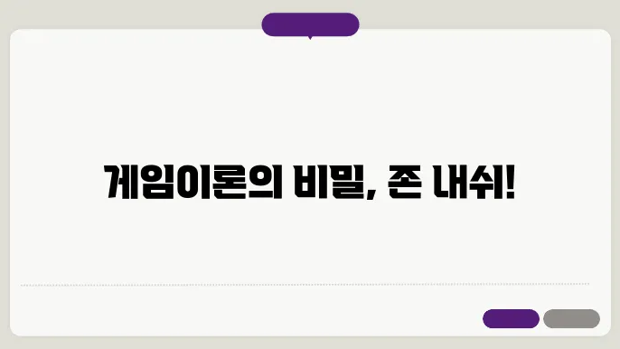 내쉬 균형의 적용 사례