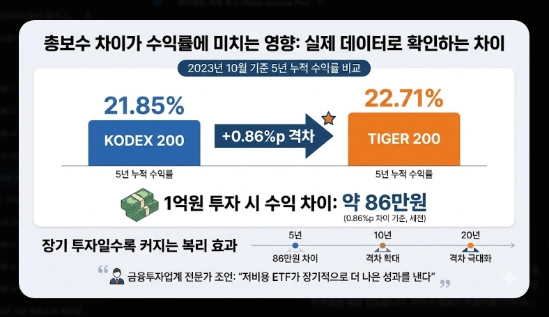 KODEX 200 vs TIGER 200 비교 총보수&middot;거래량&middot;순자산 분석 및 선택 가이드 (2026)