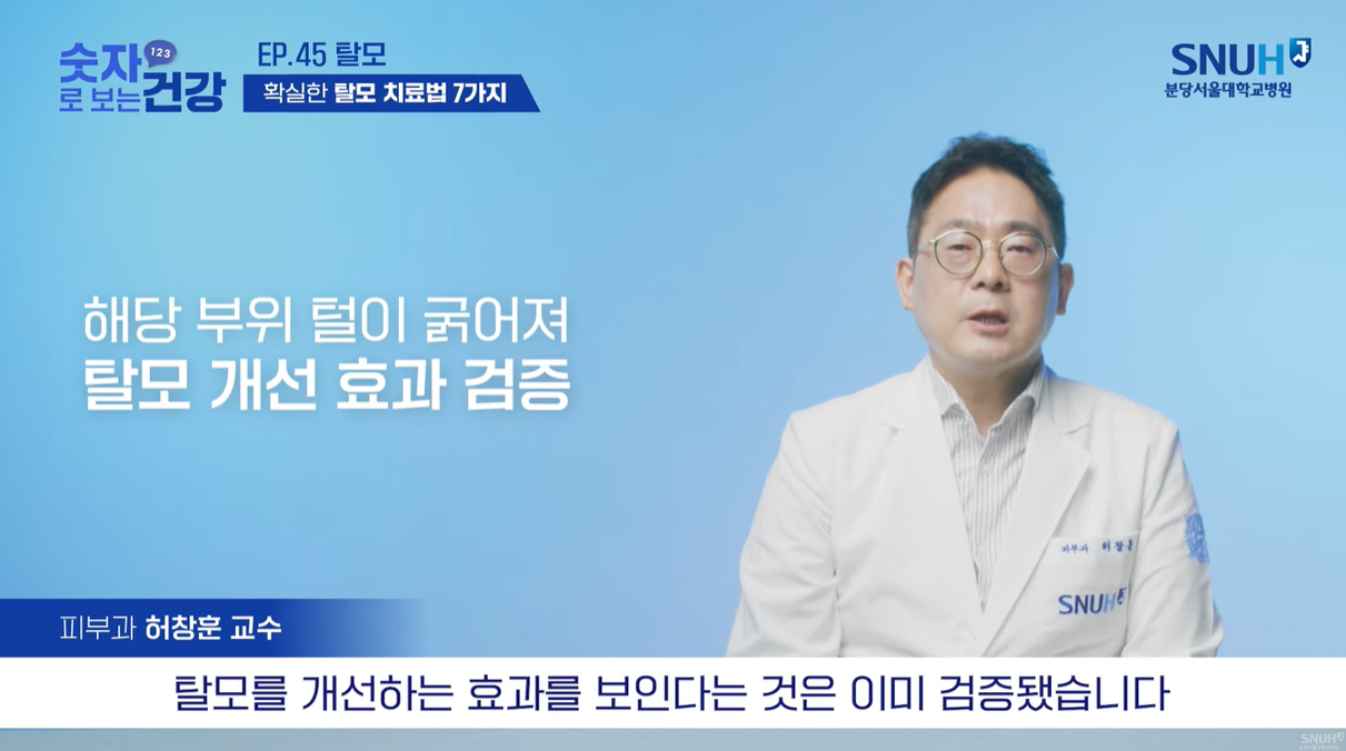 탈모 개선은 이미 검증되었다