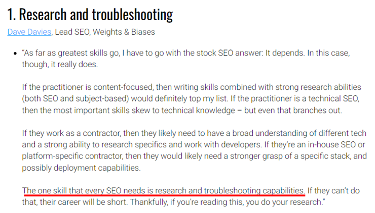 검색엔진 최적화 기본은 조사 및 문제 해결이다 이미지