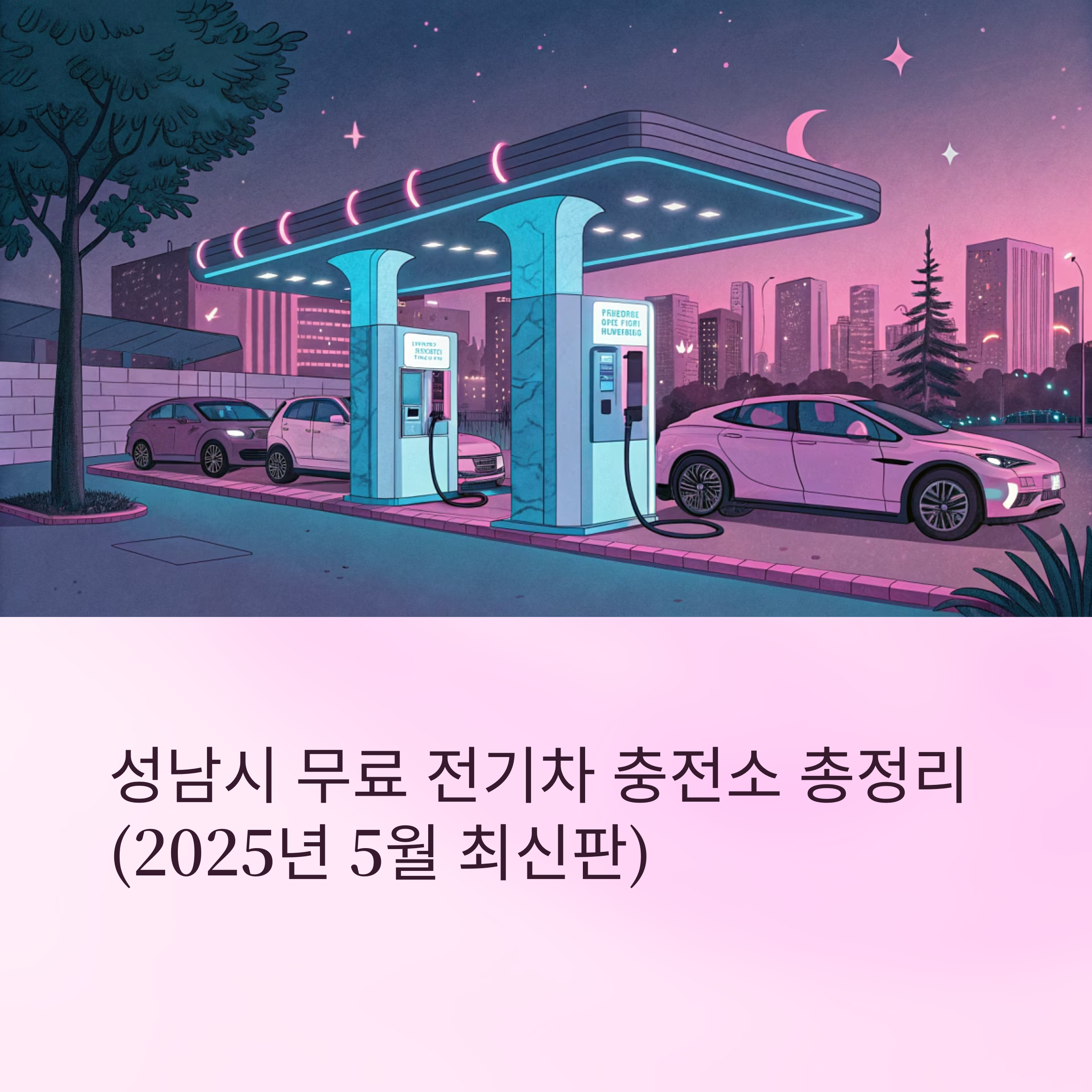 성남시 무료 전기차 충전소