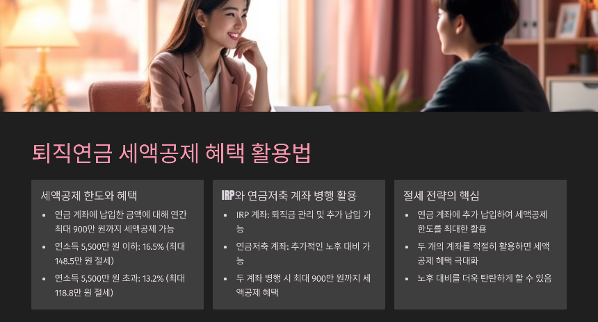 퇴직연금의 세제혜택 활용법 절세-전략부터 연금 수령까지