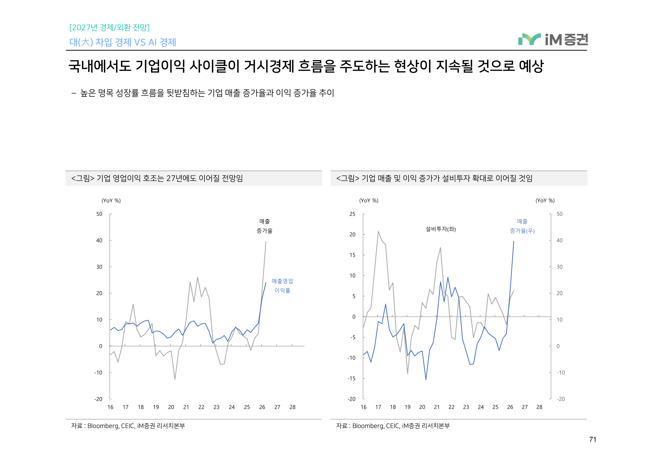 대(大) 차입 경제 VS AI 경제_iM증권 71페이지