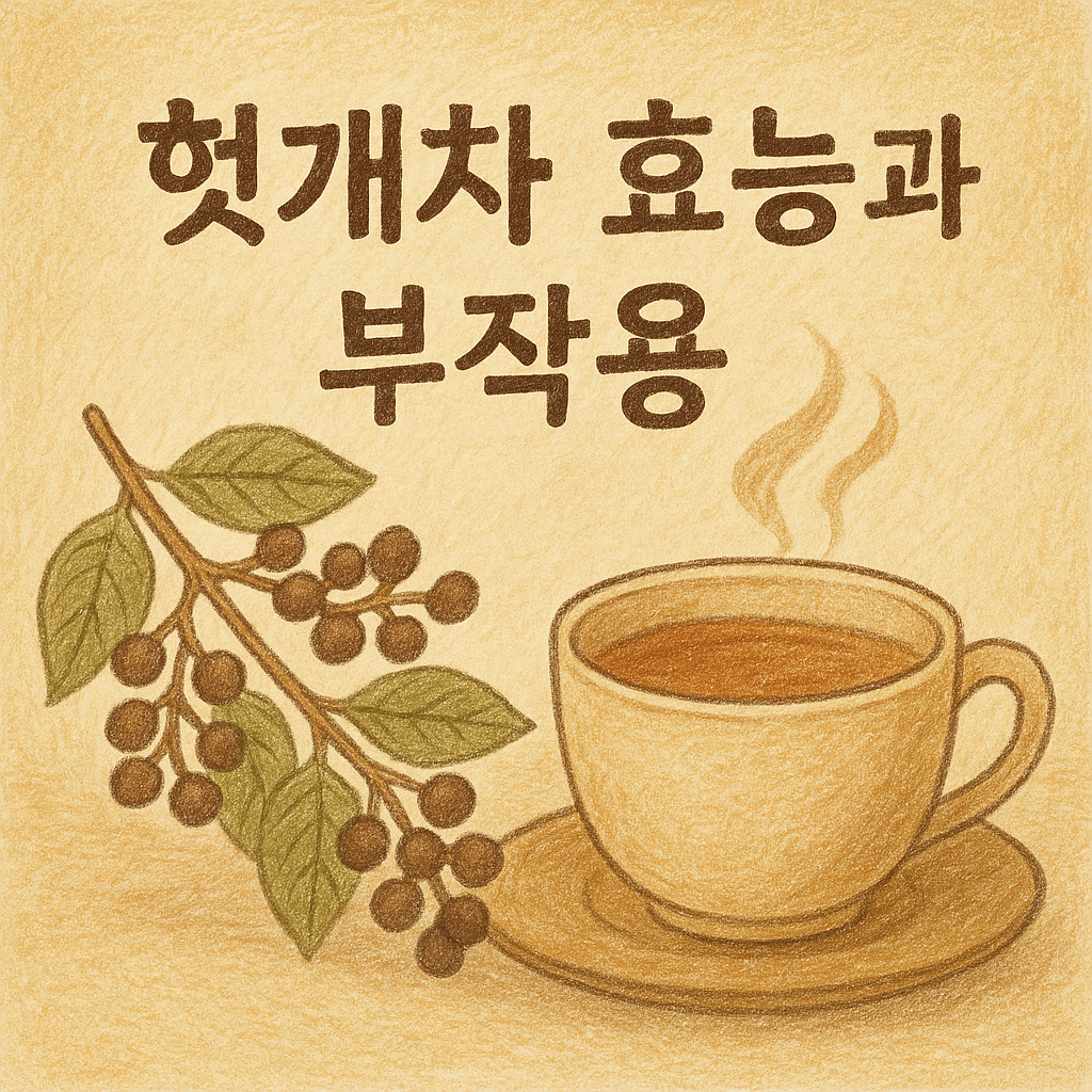 헛개차 효능 부작용 먹는법