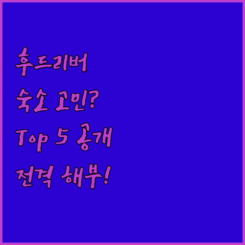 후드리버 여행 숙소 고민 끝! 추천 ..