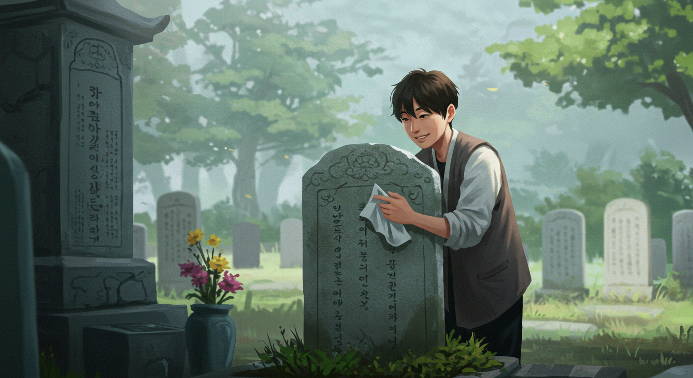 묘비를 닦는 꿈을 꾸고 난 뒤, 어떤 태도를 가지면 좋을까요?