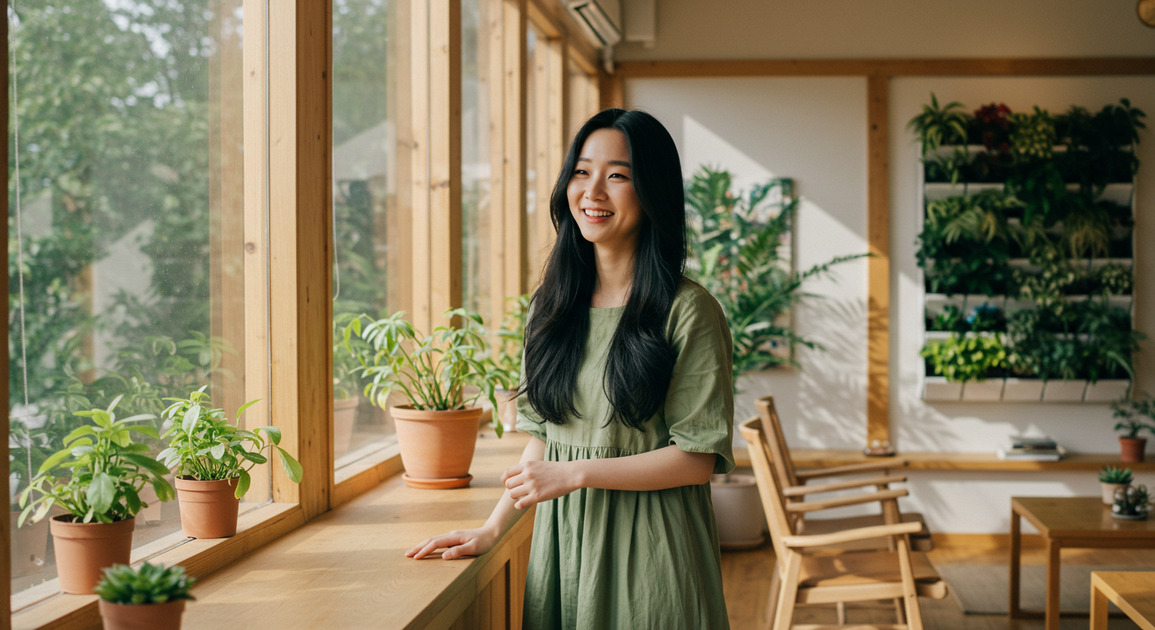 ์นํ๊ฒฝ ์ธํ
๋ฆฌ์ด๋ก ๊พธ๋ฏธ๋ ์ฌ์ฑ