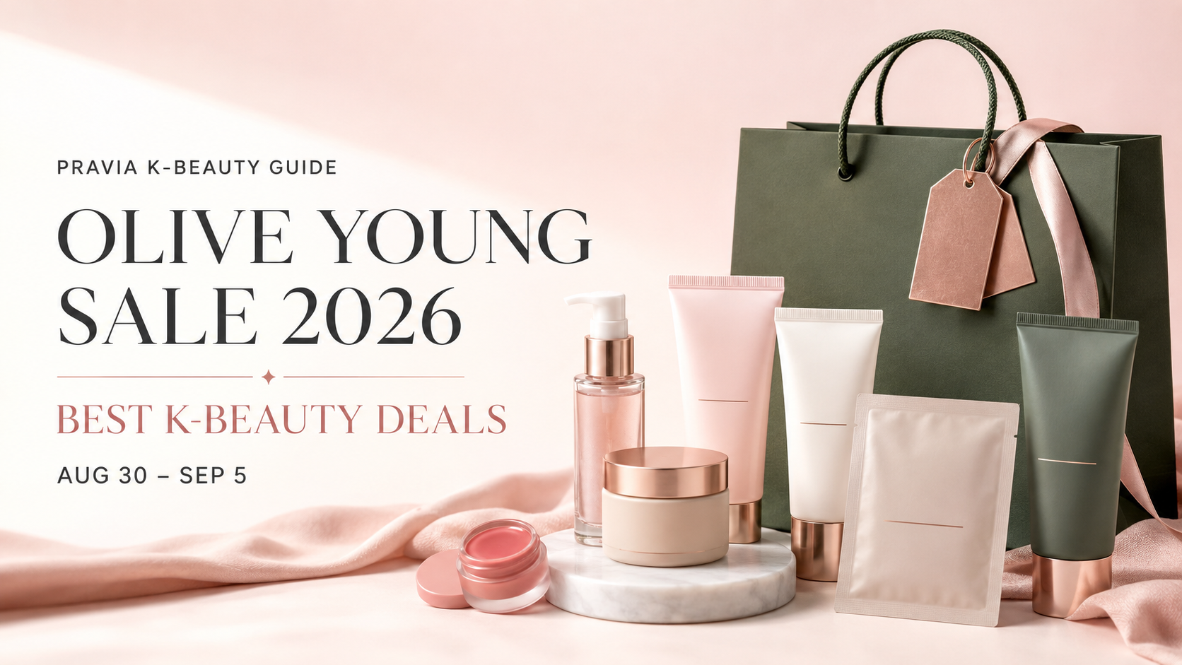 Olive Young Sale 2026 best K-beauty deals from August 30 to September 5