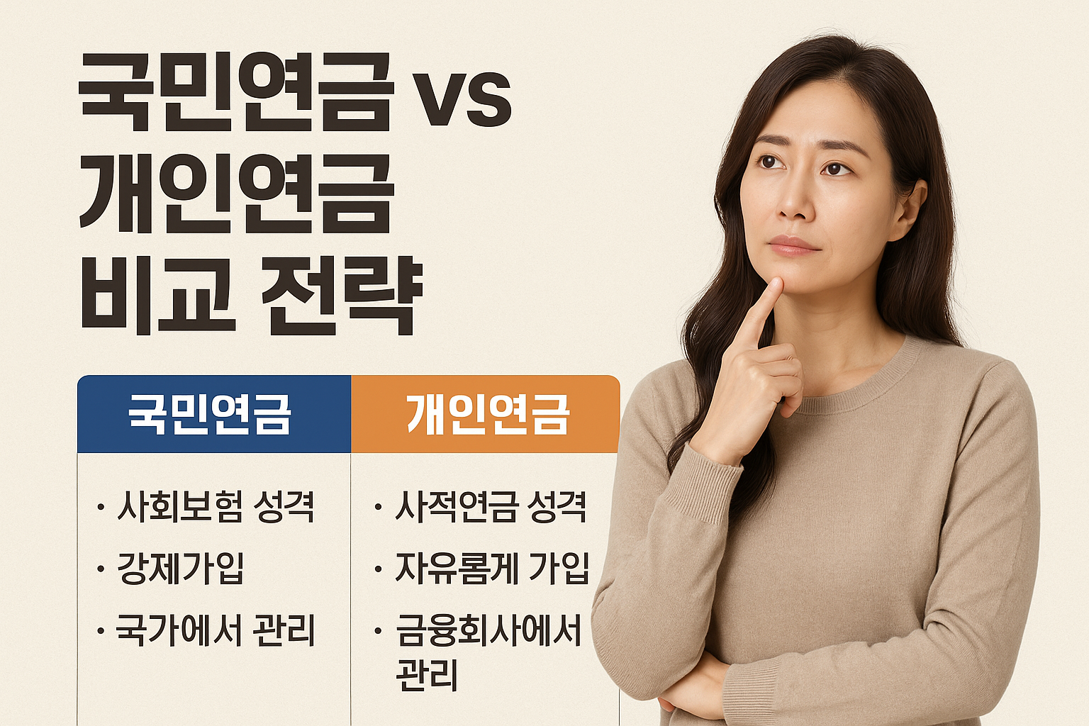 국민연금 vs 개인연금 비교 전략