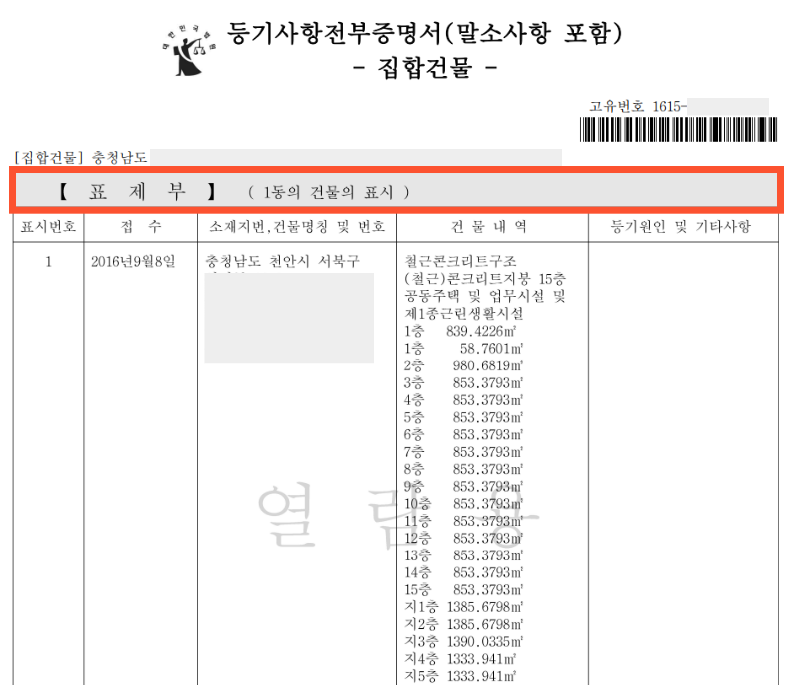 부동산 등기부 보는 법