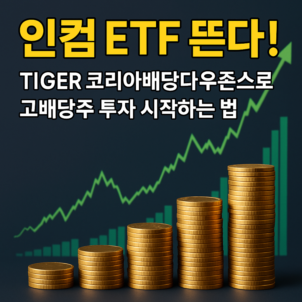 컴 ETF 뜬다! TIGER 코리아배당다우존스로 고배당주 투자 시작하는 법