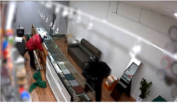 금은방 절도 모습