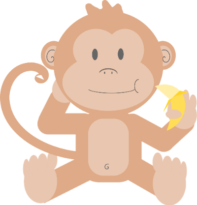 바나나를 들고 있는 원숭이