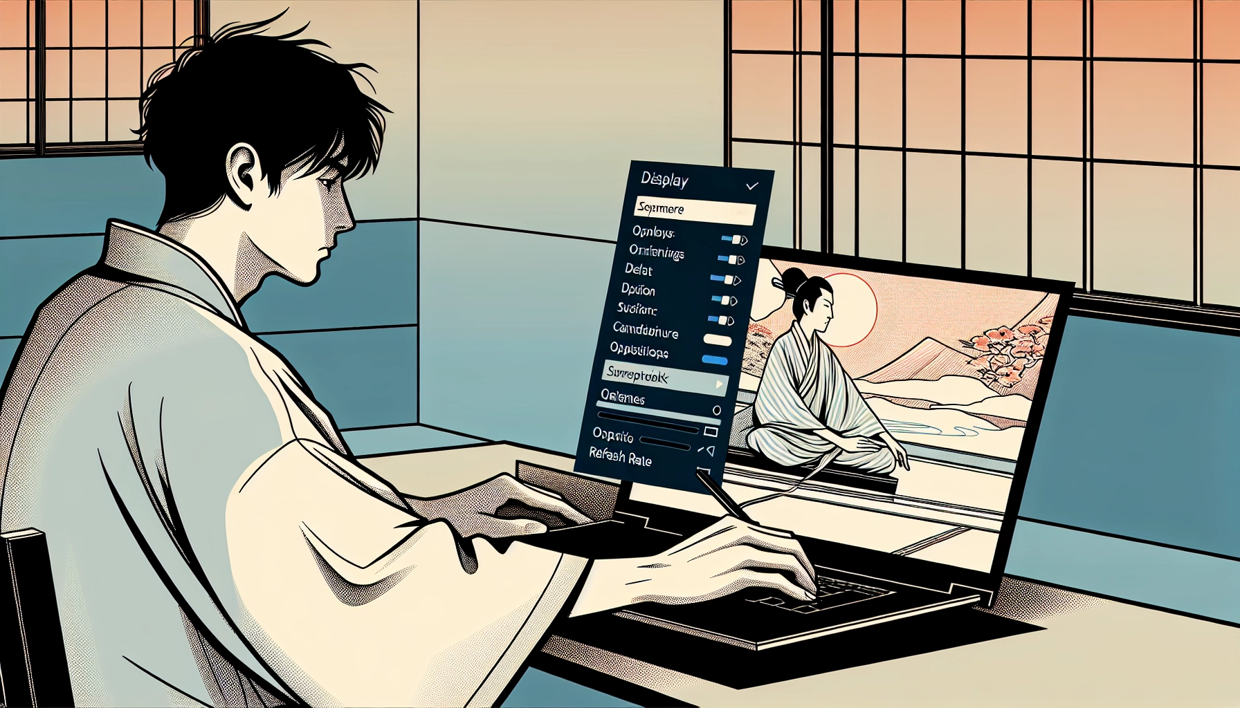 화면주사율확인