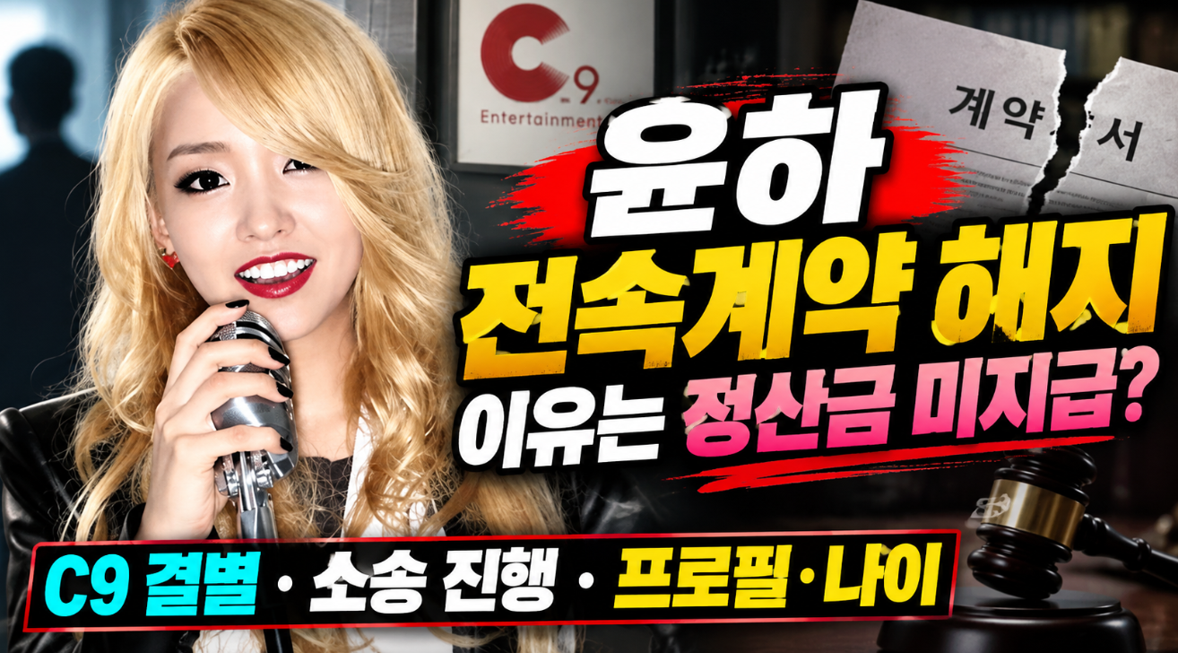 윤하 전속계약 해지 이유|정산금 미지급·프로필 나이