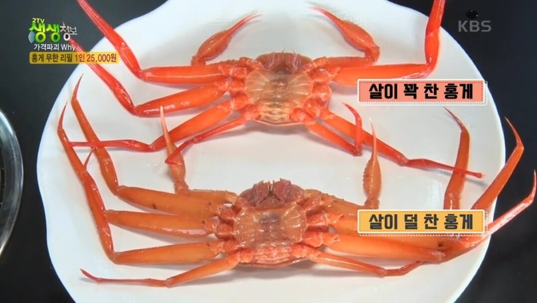 생생정보 홍게 25&#44;000원&굴찜 13&#44;000원 무한리필 가게위치