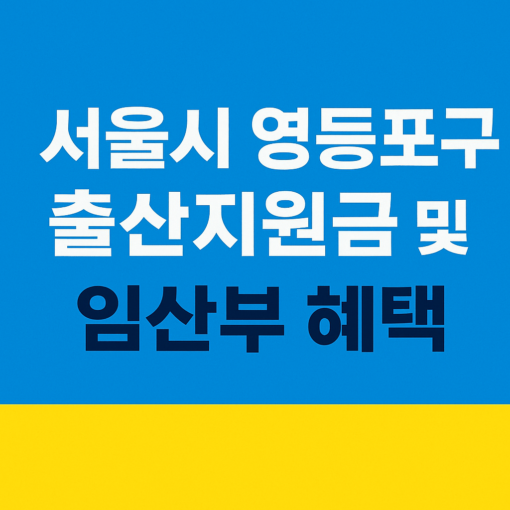 서울시 영등포구 출산지원금