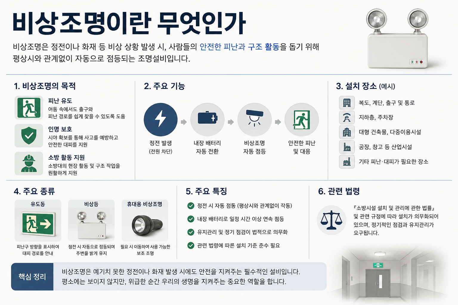 비상조명이란 무엇인가