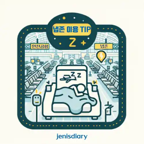 인천공항 1터미널, 2터미널 냅존 위치 및 이용 팁
