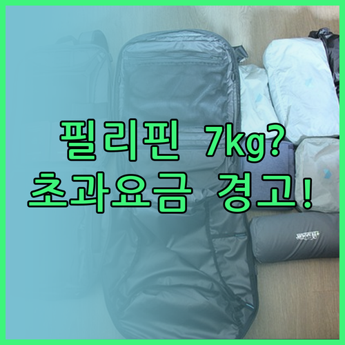 필리핀항공 기내 반입 7kg부터 위탁..