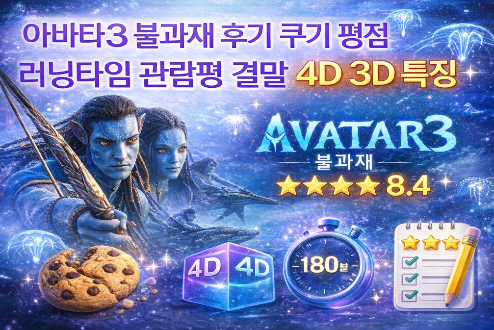 아바타3 불과재 완벽 분석 - 쿠키영상부터 4D 체험까지