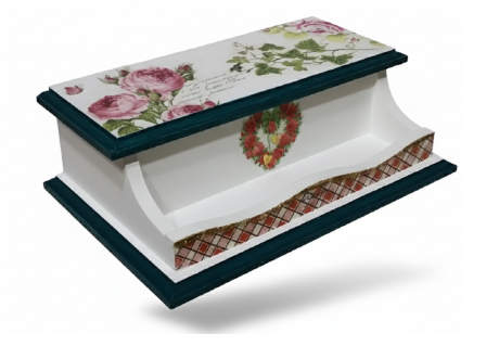 피아노모양 정리함, 냅킨아트