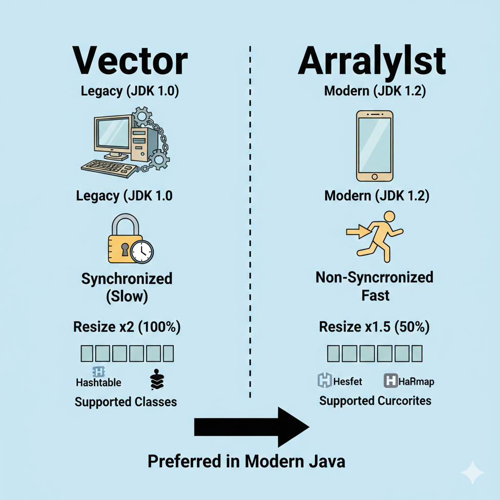 Vector vs ArrayList