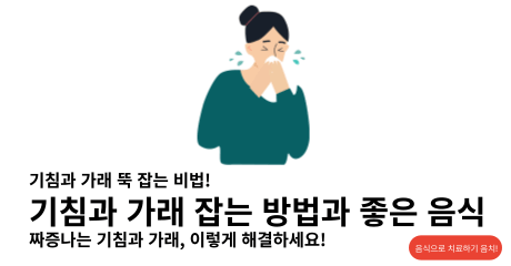 기침 가래 멈추는 방법