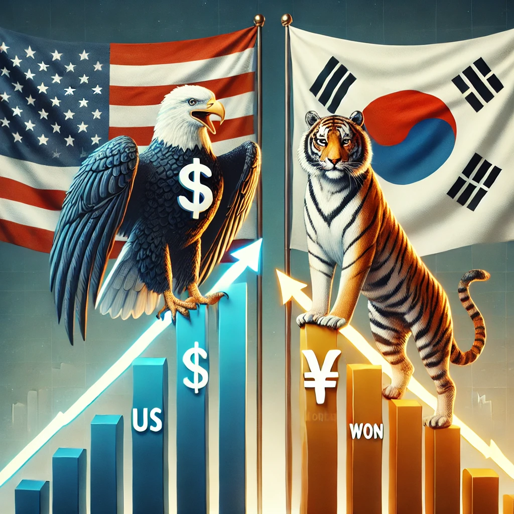 미국주식, 한국주식 관련 사진