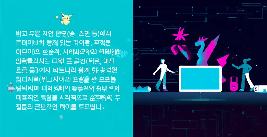 포켓몬과 디지몬의 대조되는 세계관 비교