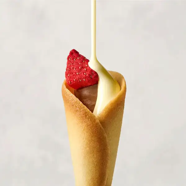 꽃다발 모양의 귀여운 디저트 '글레이시어(우유)'