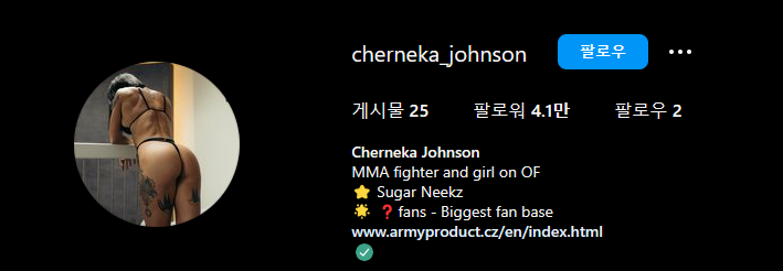 체네카 체르네카 인스타그램