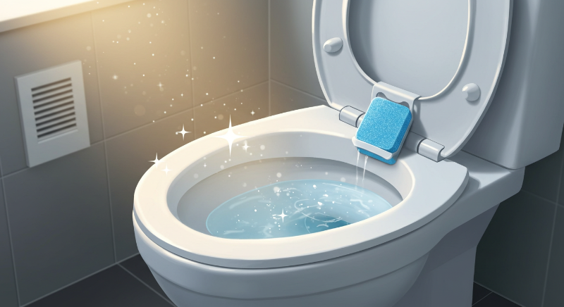 변기 세정제 활용: