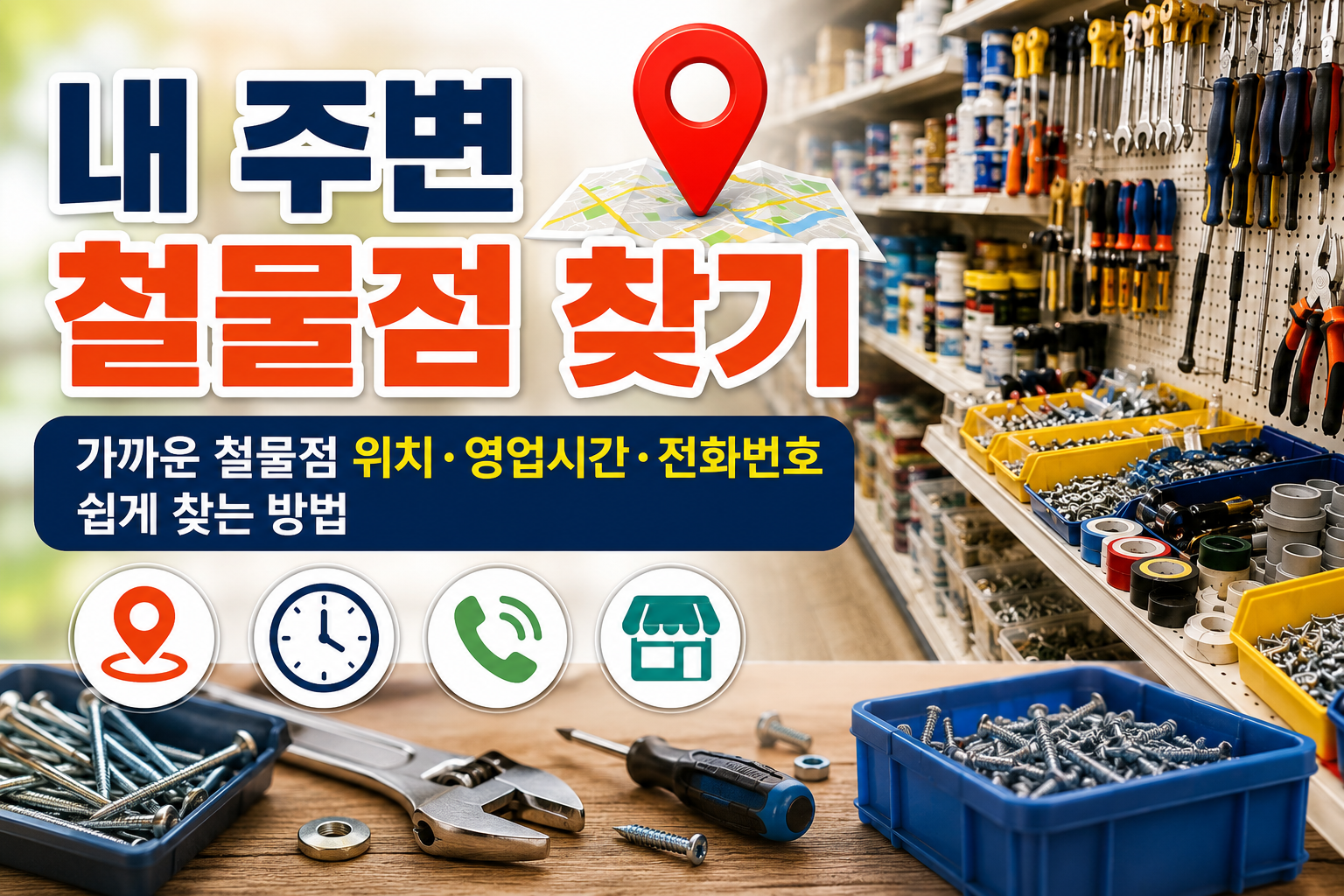 내 주변 철물점 찾기|가까운 철물점 위치·영업시간·전화번호 쉽게 찾는 방법 관련 사진