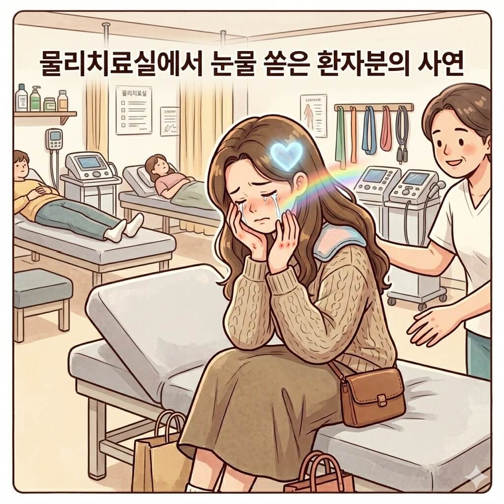 물리치료실에서 눈물 쏟은 환자분의 사연
