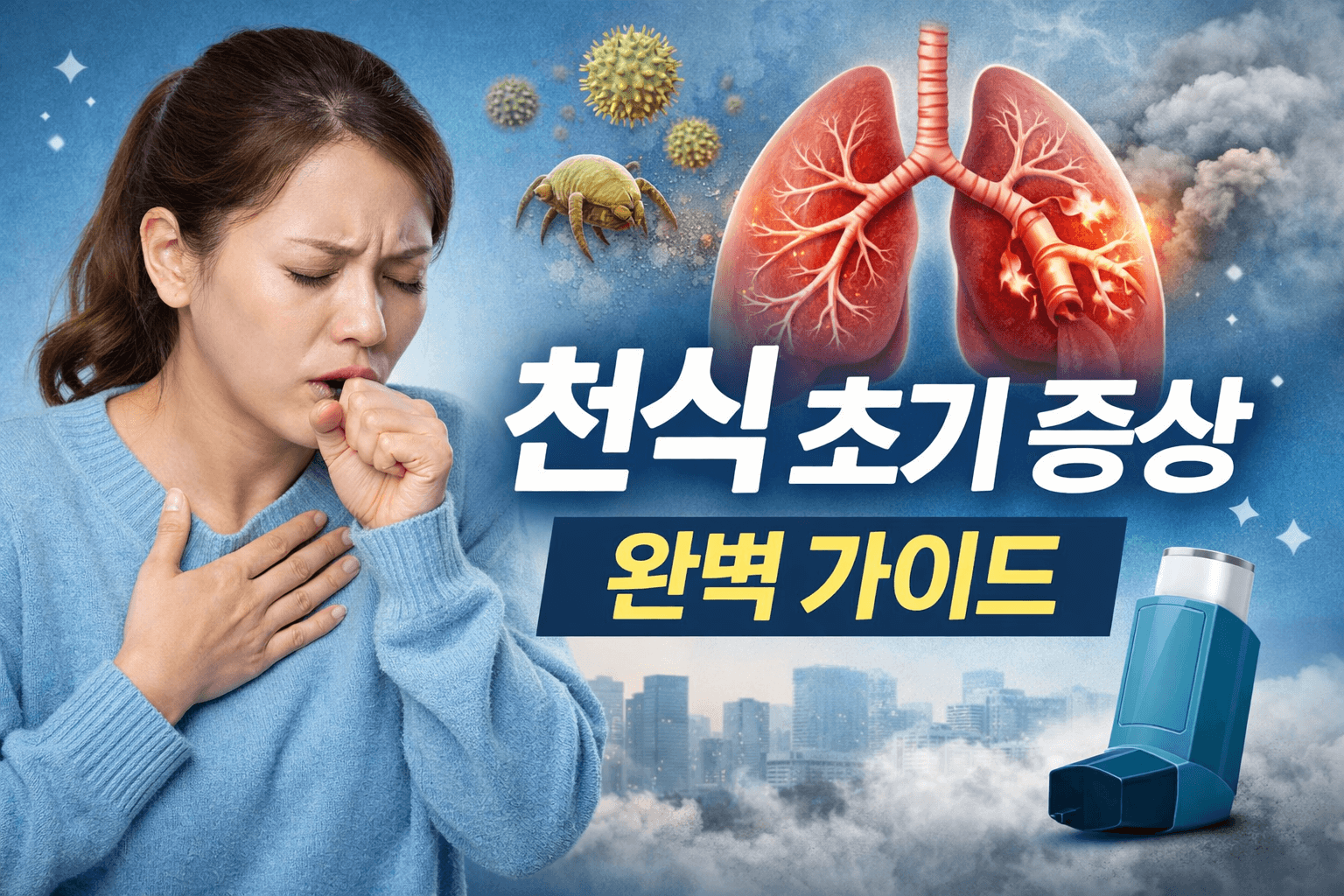 천식 초기 증상 5가지│숨이 차고 기침이 잦다면 이미 시작된 신호!