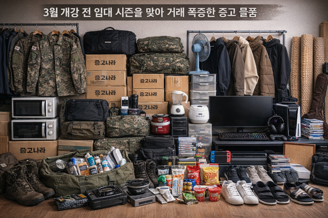 3월 개강 전 입대 시즌 맞아 중고거래 폭증 물품, 지금 팔아야 하는 이유